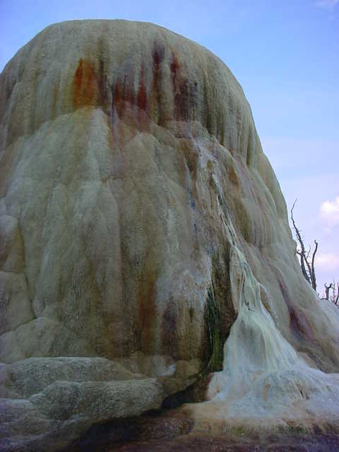 Picture of a formation in Mammoth Hot Springs.